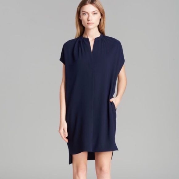 Vince Dresses & Skirts - Vince Popover Shift Dress in Navy Blue